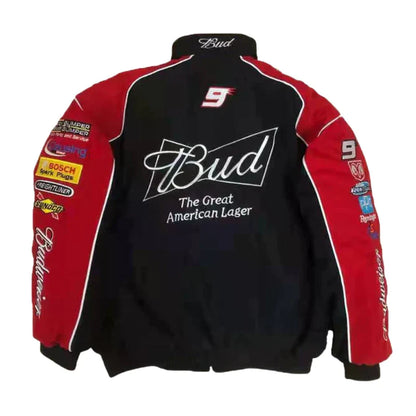 Budweiser Nascar Jacket | Vintage Racing Jacket | RetroRacingMerch